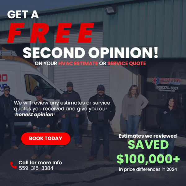 get your 2nd opinion on your estimate with comfort pro